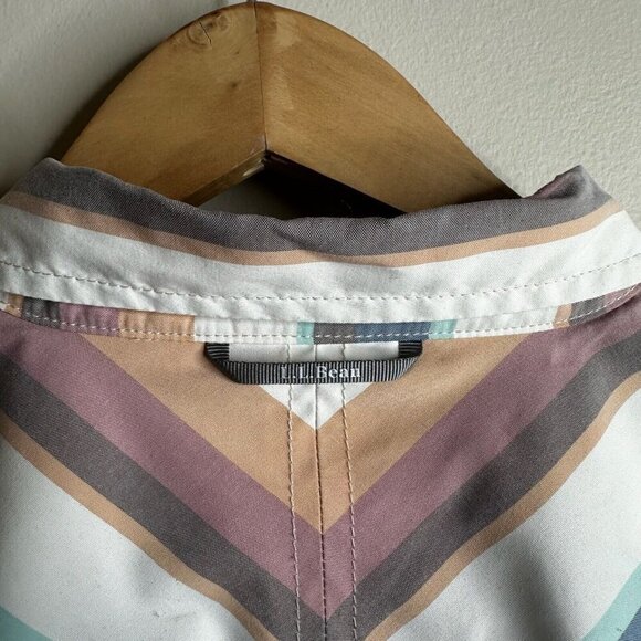 LL Bean Button Up Short Sleeve Shirt Mens XL Mulitcolor Striped Fishing Outdoor - Picture 7 of 12